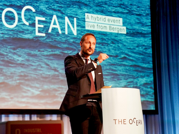 Kronprins Haakon åpner The Ocean 2021. Foto: Simen Løvberg Sund, Det kongelige hoff